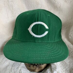cincinnati reds vintage american needle 7 3/8 USA‎ Green hat 90s MLB